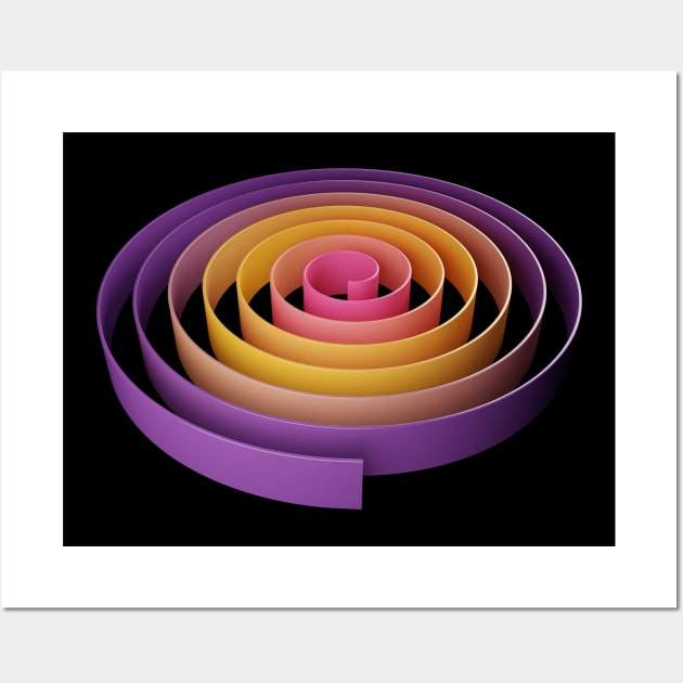 Spiral Shape Abstract Modern Art Wall Art by McNutt